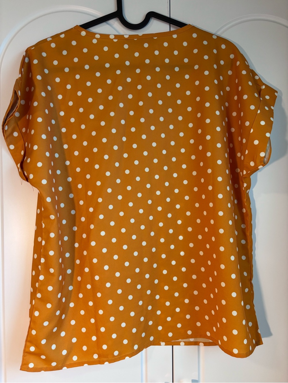 SHEIN Orange Polka Dot Satin Camisole - Picture 2 of 6
